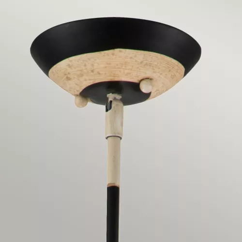 Lampa wisząca South Beach - 1 źródło światła - Czarny, beżowy, złoty