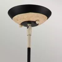 Lampa wisząca South Beach - 1 źródło światła - Czarny, beżowy, złoty