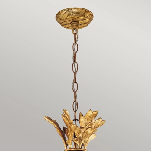 Żyrandol Sweet Olive - 6 źródeł światła - Złoty