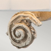 Mały kinkiet Swirl - 1 źródło światła - Biały