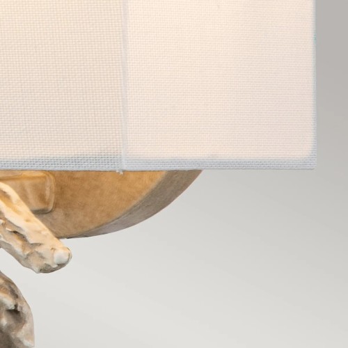 Mały kinkiet Swirl - 1 źródło światła - Biały