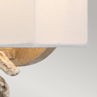 Mały kinkiet Swirl - 1 źródło światła - Biały