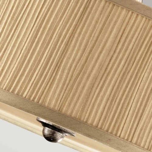 Półplafon Abbey - 3 źródła światła - Srebrny