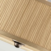 Półplafon Abbey - 3 źródła światła - Srebrny