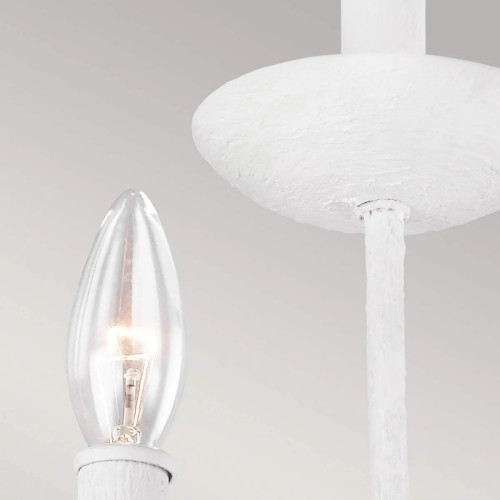 Kinkiet Annie - 3 źródła światła - Teksturowana biel