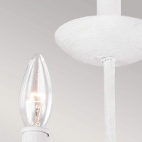 Kinkiet Annie - 3 źródła światła - Teksturowana biel