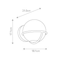 Kinkiet Apollo - 1 źródło światła - Polerowany nikiel