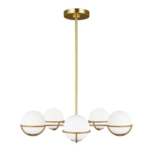 Żyrandol Apollo - 5 źródeł światła - Oksydowany mosiądz