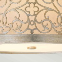 Plafon Arabesque - 2 źródła światła - Srebrna patyna