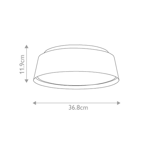 Plafon Asher - 3 źródła światła - Czarny, złoty