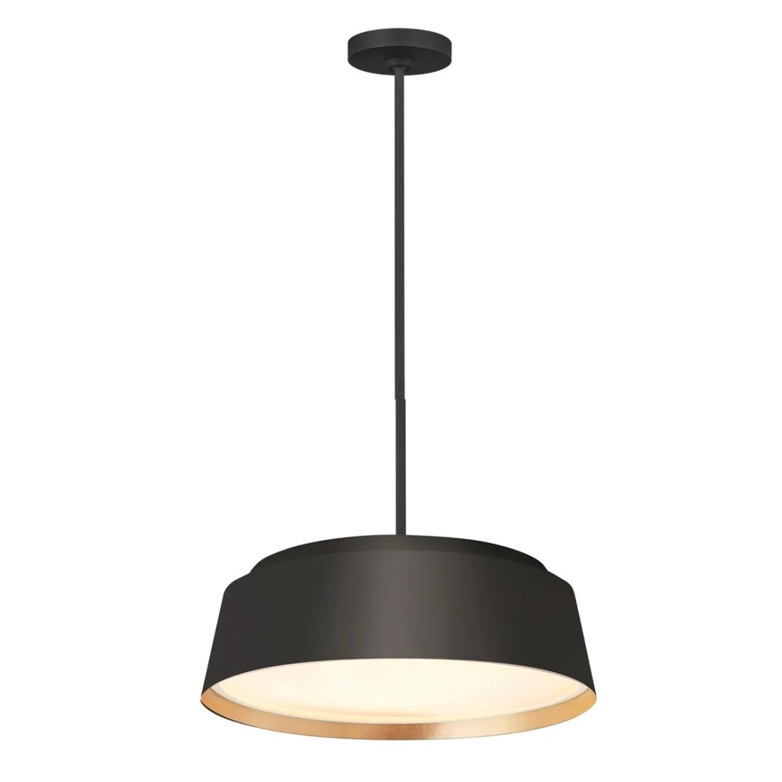 Lampa wisząca Asher - 5 źródeł światła - Czarny, złoty