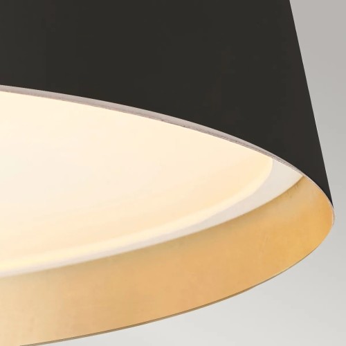 Lampa wisząca Asher - 5 źródeł światła - Czarny, złoty