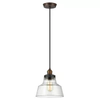 Lampa wisząca Baskin - 1 źródło światła - Postarzany mosiądz, ciemny postarzany cynk - Wersja A