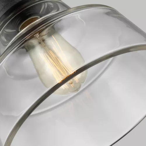 Lampa wisząca Baskin - 1 źródło światła - Postarzany mosiądz, ciemny postarzany cynk - Wersja A