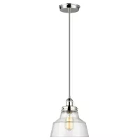 Lampa wisząca Baskin - 1 źródło światła - Polerowany nikiel - Wersja A