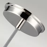 Lampa wisząca Baskin - 1 źródło światła - Polerowany nikiel - Wersja A