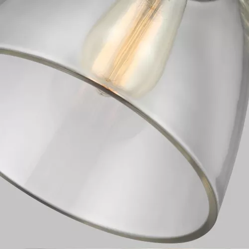 Lampa wisząca Baskin - 1 źródło światła - Postarzany mosiądz, ciemny postarzany cynk - Wersja B