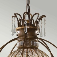 Żyrandol Bellini - 3 źródła światła - Oksydowany brąz, brytyjski brąz