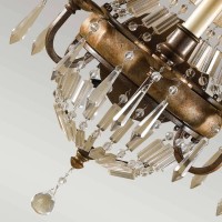 Kinkiet Bellini - 3 źródła światła - Oksydowany brąz, brytyjski brąz