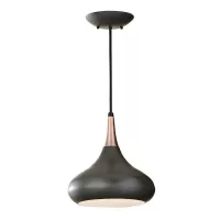 Średnia lampa wisząca Beso - 1 źródło światła - Ciemnobrązowy