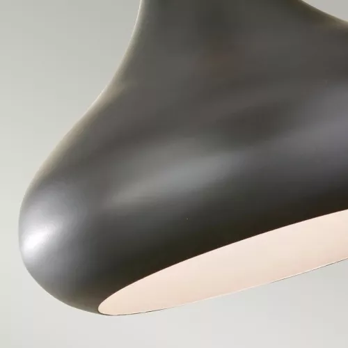 Średnia lampa wisząca Beso - 1 źródło światła - Ciemnobrązowy