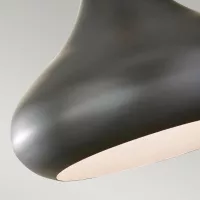 Średnia lampa wisząca Beso - 1 źródło światła - Ciemnobrązowy