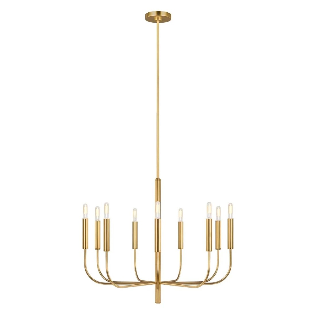 Żyrandol Brianna - 9 źródeł światła - Oksydowany mosiądz