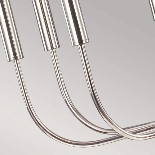 Żyrandol Brianna - 9 źródeł światła - Polerowany nikiel