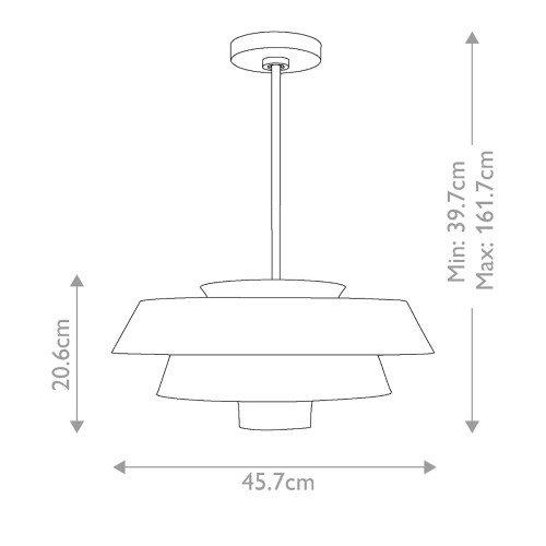 Lampa wisząca Brisbin - 1 źródło światła - Matowa biel