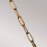Mała lampa wisząca Cadence - 1 źródło światła - Ciemny antyczny mosiądz, matowa czerń