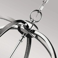 Lampa wisząca Corinne - 6 źródeł światła - Polerowany nikiel