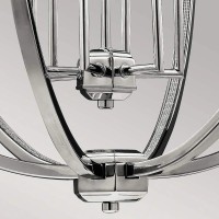 Lampa wisząca Corinne - 6 źródeł światła - Polerowany nikiel