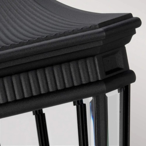 Duża latarnia cokołowa Cotswold Lane - 3 źródła światła - Czarny