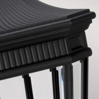 Duża latarnia cokołowa Cotswold Lane - 3 źródła światła - Czarny