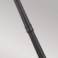 Duża latarnia uliczna Cotswold Lane - 3 źródła światła - Czarny