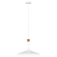 Lampa wisząca Darwin - 1 źródło światła - Matowa biel