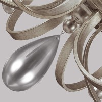 Żyrandol DeWitt - 9 źródeł światła - Srebrny