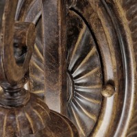 Kinkiet Drawing Room - 1 źródło światła - Orzech włoski