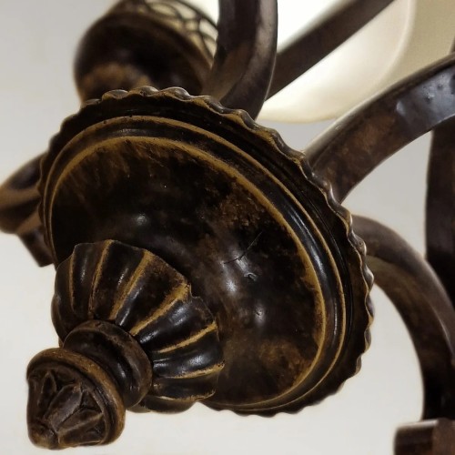 Żyrandol Drawing Room - 4 źródła światła - Orzech włoski