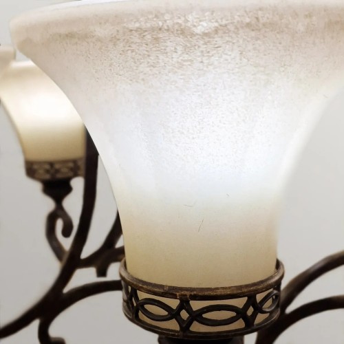 Żyrandol Drawing Room - 6 źródeł światła - Orzech włoski