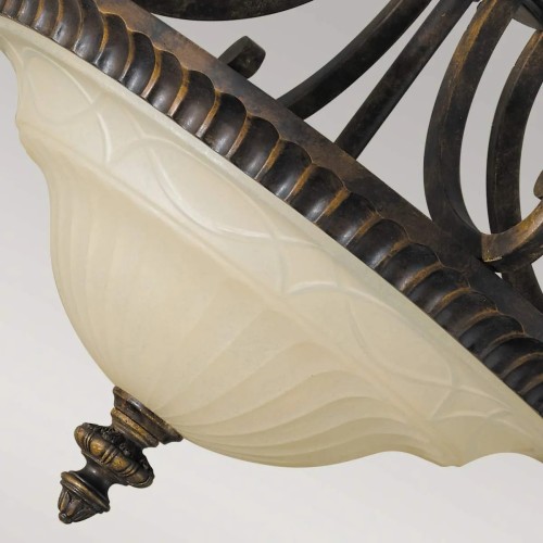 Półplafon Drawing Room - 2 źródła światła - Orzech włoski - Wersja A