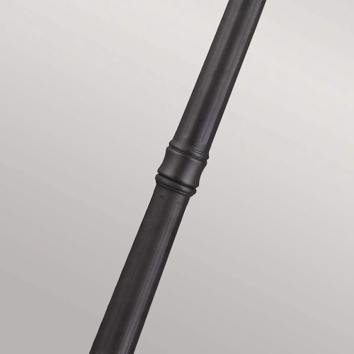 Duża latarnia uliczna English Bridle - 3 źródła światła - Czarny