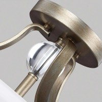 Półplafon Evington - 2 źródła światła - Złoty