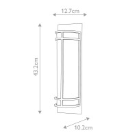 Kinkiet Fusion - 2 źródła światła - Grecki brąz