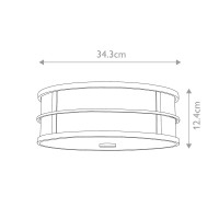 Plafon Fusion - 3 źródła światła - Grecki brąz