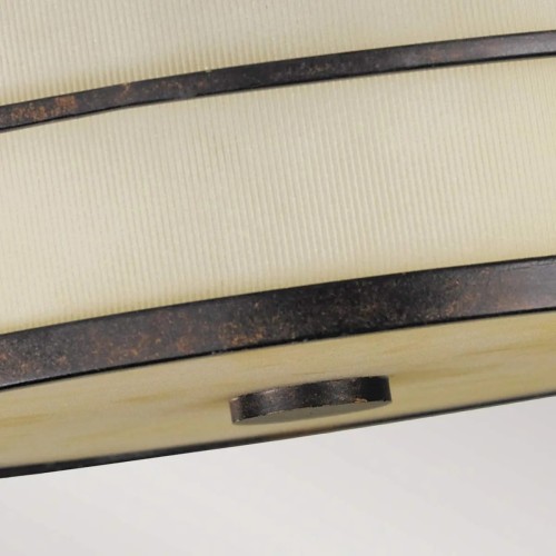 Półplafon Fusion - 3 źródła światła - Grecki brąz