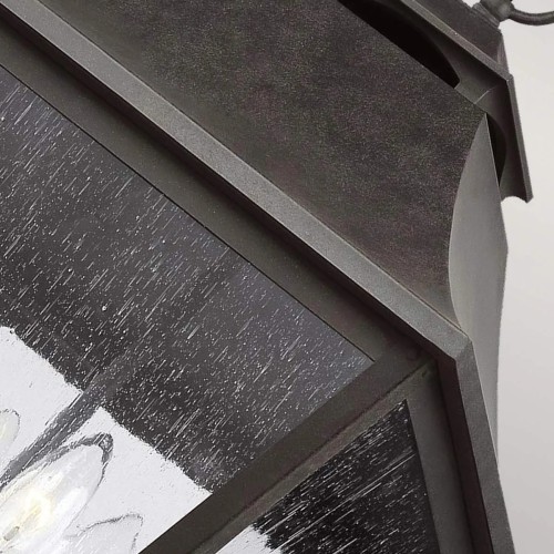 Latarnia wisząca Galena - 4 źródła światła - Ciemnobrązowy