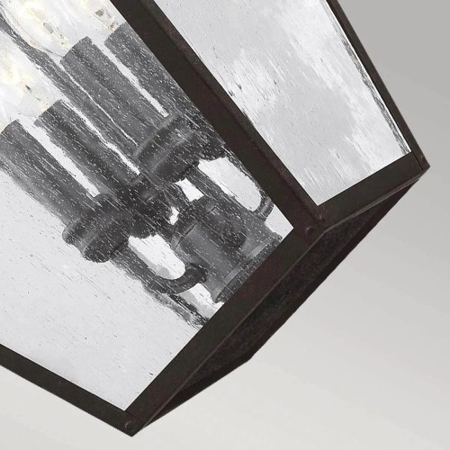 Latarnia wisząca Galena - 4 źródła światła - Ciemnobrązowy