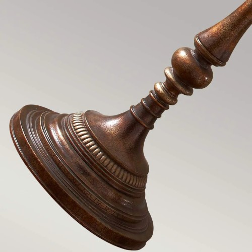 Lampa podłogowa Gibson - 1 źródło światła - Ciemnobrązowy