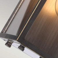 Mała latarnia naścienna Glenview - 1 źródło światła - Antyczny brąz